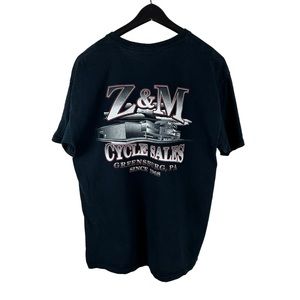 Mens Y2K Harley Davidson Motorcycles Greensburg Bike Shirt Size L